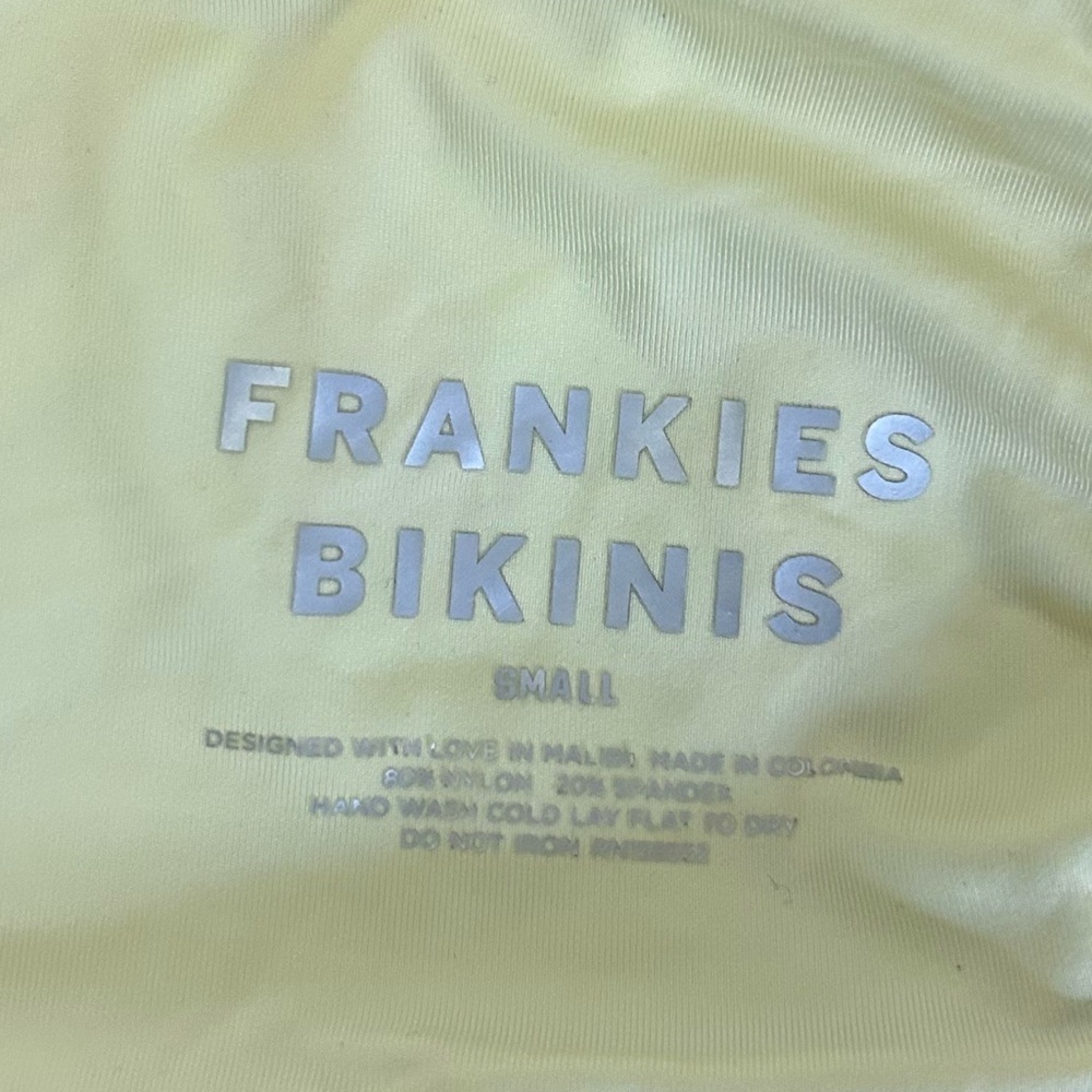 Frankie's Bikinis Top and Button Down Mini Cardigan Size S Bright Multi Color - Picture 14 of 14